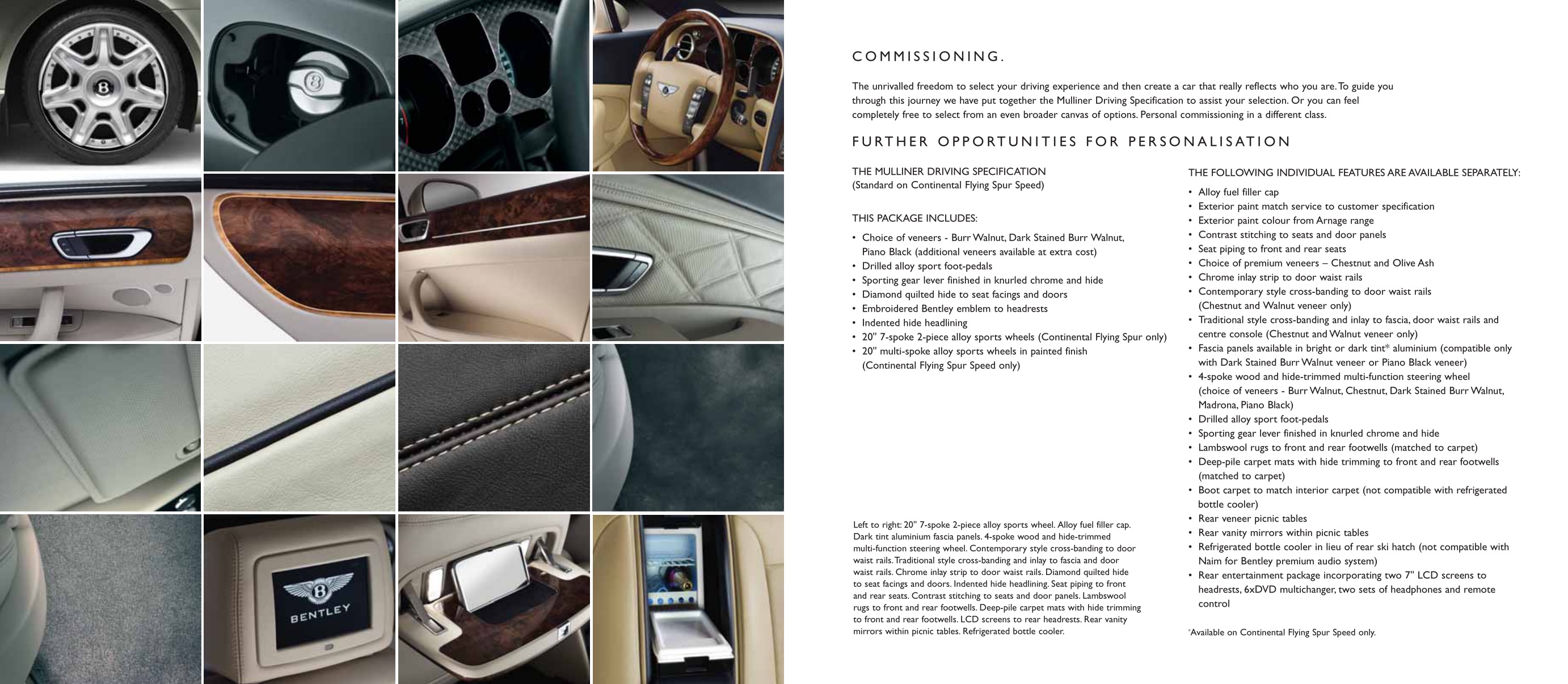 2009 Bentley Continental Flying Spur Brochure Page 14